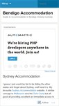 Mobile Screenshot of bendigoaccommodation.wordpress.com