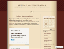 Tablet Screenshot of bendigoaccommodation.wordpress.com