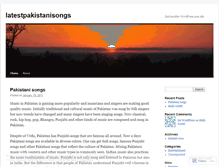 Tablet Screenshot of latestpakistanisongs.wordpress.com