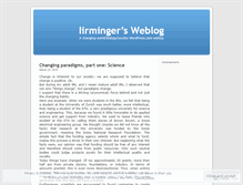 Tablet Screenshot of iirminger.wordpress.com