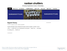 Tablet Screenshot of nanbanshuttlers.wordpress.com