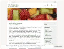 Tablet Screenshot of mygoodnessblog.wordpress.com