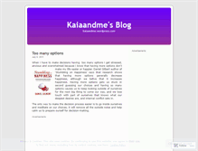 Tablet Screenshot of kaiaandme.wordpress.com