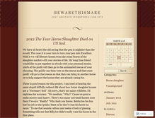 Tablet Screenshot of bewarethismare.wordpress.com