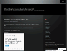 Tablet Screenshot of beaconquality.wordpress.com
