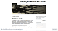 Desktop Screenshot of impropriedades.wordpress.com