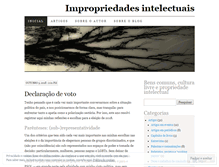 Tablet Screenshot of impropriedades.wordpress.com