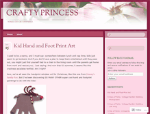Tablet Screenshot of craftyprincess.wordpress.com