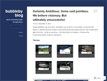 Tablet Screenshot of bubbleby.wordpress.com