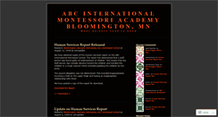 Desktop Screenshot of abcmontessori.wordpress.com