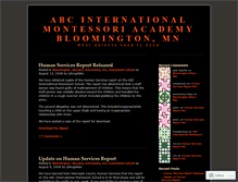 Tablet Screenshot of abcmontessori.wordpress.com