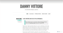 Desktop Screenshot of dannyvittore.wordpress.com