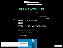 Tablet Screenshot of helloworlddocus.wordpress.com