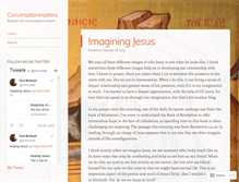 Tablet Screenshot of conversationmatters.wordpress.com