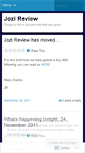 Mobile Screenshot of jozireview.wordpress.com