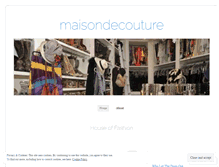 Tablet Screenshot of maisondecouture.wordpress.com