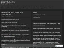 Tablet Screenshot of ligonorchestra.wordpress.com