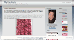 Desktop Screenshot of maddieknits.wordpress.com