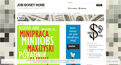 Desktop Screenshot of jobmoneyhome.wordpress.com