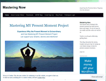 Tablet Screenshot of masteringmypresentmomentproject.wordpress.com
