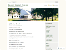 Tablet Screenshot of deaconkerry.wordpress.com
