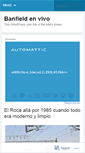 Mobile Screenshot of banfieldenvivo.wordpress.com