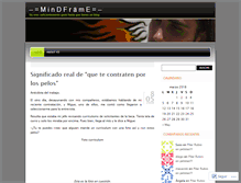 Tablet Screenshot of blogmindframe.wordpress.com