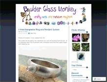 Tablet Screenshot of boulderglassmonkey.wordpress.com