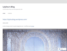Tablet Screenshot of lylylou64.wordpress.com