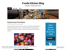 Tablet Screenshot of foodiekitchen.wordpress.com