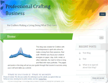 Tablet Screenshot of professionalcraftingbusiness.wordpress.com