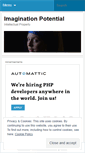 Mobile Screenshot of imaginationpotential.wordpress.com