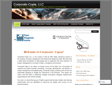 Tablet Screenshot of corporatecopia.wordpress.com