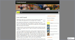 Desktop Screenshot of clutterbrained.wordpress.com