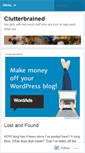 Mobile Screenshot of clutterbrained.wordpress.com