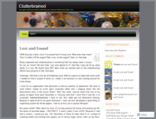 Tablet Screenshot of clutterbrained.wordpress.com