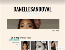 Tablet Screenshot of danellesandoval.wordpress.com