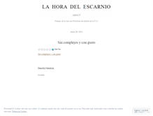 Tablet Screenshot of lahoradelescarnio.wordpress.com