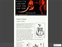 Tablet Screenshot of marvinconstant.wordpress.com