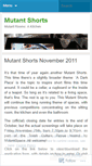 Mobile Screenshot of mutantshorts.wordpress.com