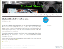 Tablet Screenshot of mutantshorts.wordpress.com