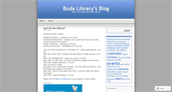 Desktop Screenshot of budalibrary.wordpress.com