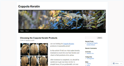 Desktop Screenshot of coppolakeratin.wordpress.com