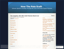 Tablet Screenshot of howthepatsdraft.wordpress.com