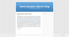 Desktop Screenshot of homeeducationalberta.wordpress.com