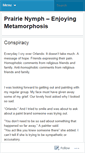 Mobile Screenshot of prairienymph.wordpress.com