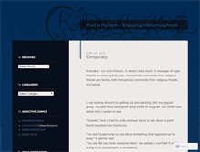 Tablet Screenshot of prairienymph.wordpress.com