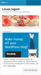 Mobile Screenshot of lixomlagom.wordpress.com