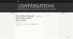Desktop Screenshot of conversationseries.wordpress.com