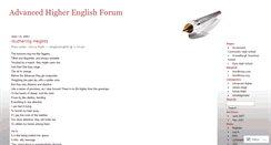 Desktop Screenshot of ahigherenglish.wordpress.com